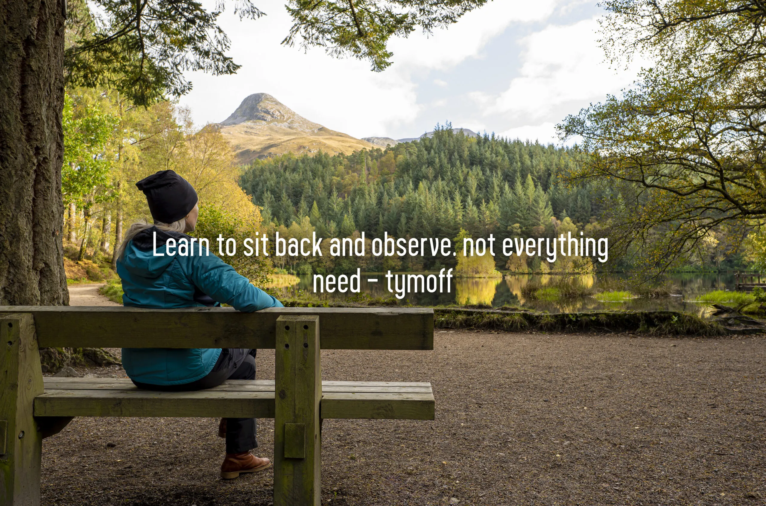 Learn to Sit Back and Observe. Not Everything Need – Tymoff